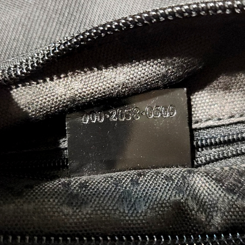 GUCCI Authentic Bamboo Black Classic Nylon Shoulder Bag 000 2058 0509 EUC!! - Picture 5 of 16